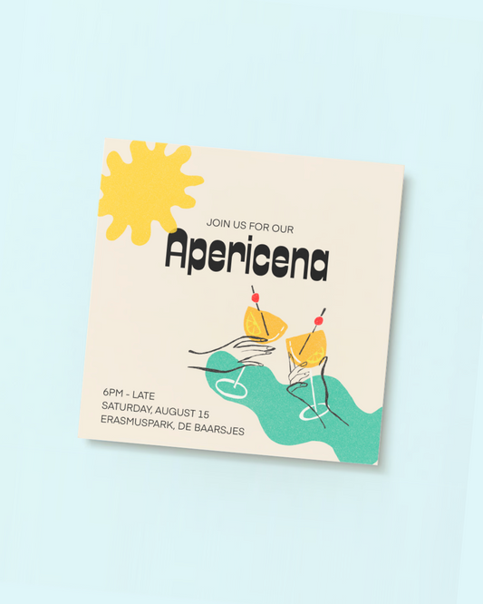 "Apericena" Invitation Template